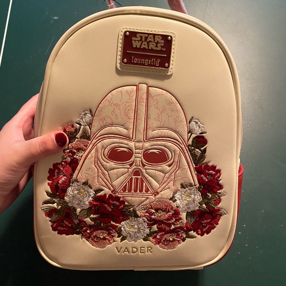 NWT Loungefly Darth Vader Floral Backpack